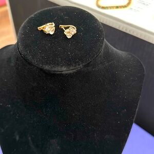 White topaz rose gold vermeil